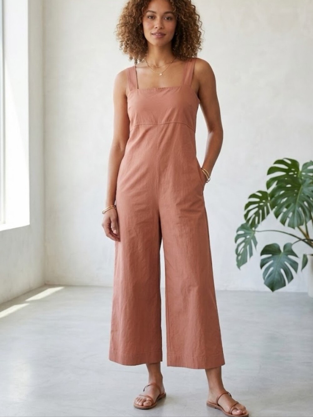 Uniqlo Linen Blend Jumpsuit